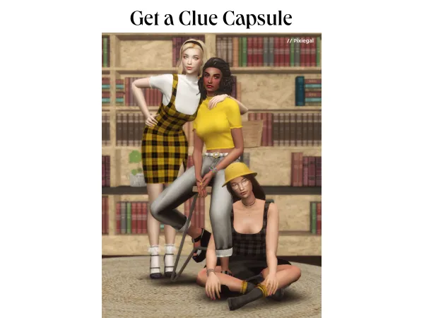 Maxis Match Get a Clue Capsule Collection by Pixiegal - The Sims 4 Custom Content