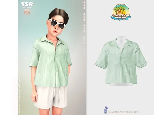 Mix ChildM SUMMER EASE 625 (SHIRT) BD1590 - The Sims 4 Custom Content