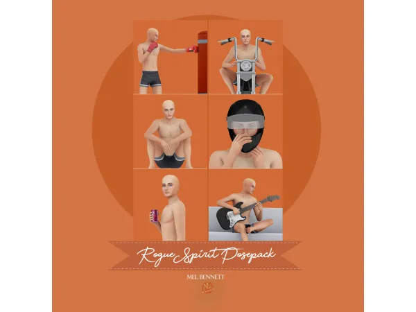 Mix Rogue Spirit Posepack - The Sims 4 Custom Content