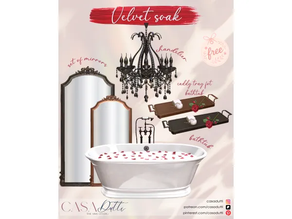 Alpha Velvet Soak - The Sims 4 Custom Content