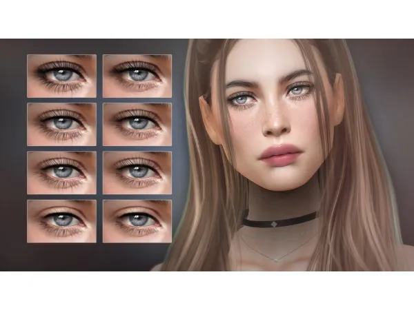 Alpha PRION 2D LASHES EYELINER by Remussirion - The Sims 4 Custom Content