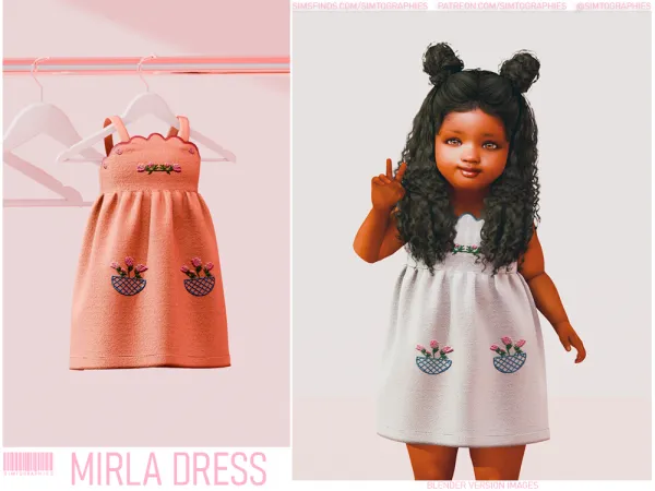 Alpha Mirla Dress (Toddlers) - The Sims 4 Custom Content