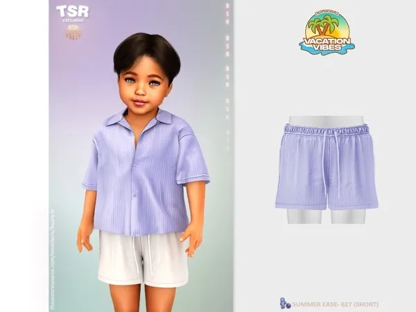 Mix ToddlerM SUMMER EASE 627 (SHORT) BD1593 - The Sims 4 Custom Content