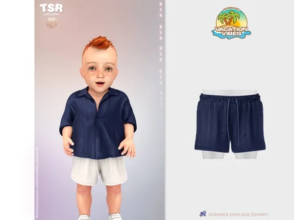 Mix InfantM SUMMER EASE 628 (SHORT) BD1595 - The Sims 4 Custom Content