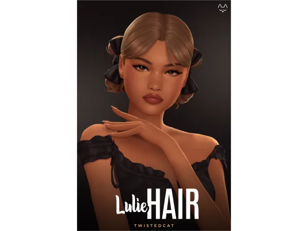 Maxis Match Lulie Hair by TwistedCa - The Sims 4 Custom Content