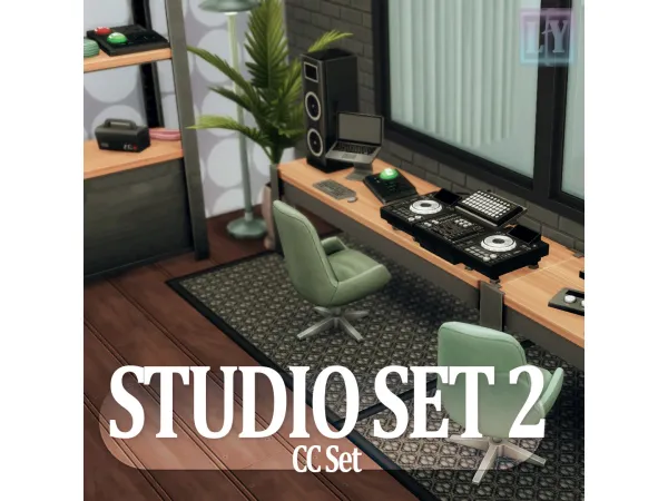 Maxis Match Studio SET 2 by LuuFORYou - The Sims 4 Custom Content