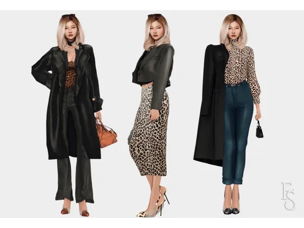 Alpha Styling Animal Print by farfallasims - The Sims 4 Custom Content