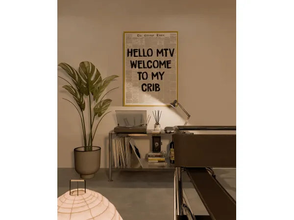 Mix Black White Paintings Skateboard Wall Art by Nyxohity - The Sims 4 Custom Content