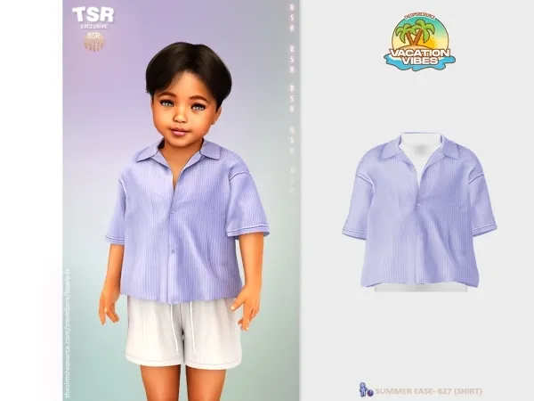 Mix ToddlerM SUMMER EASE 627 (SHIRT) BD1592 - The Sims 4 Custom Content