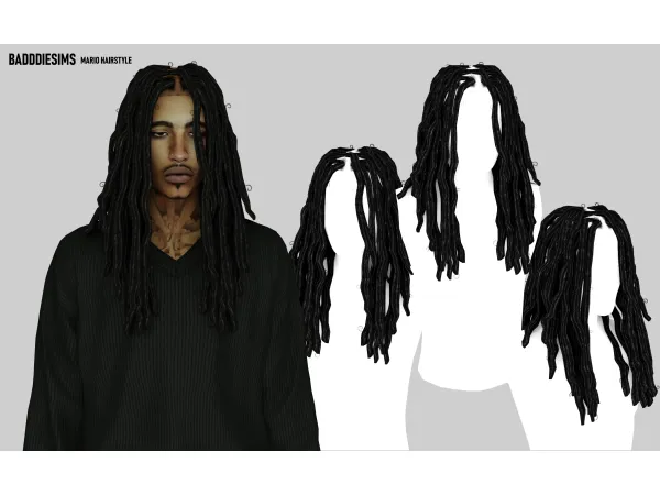 Alpha MARIO HAIRSTYLE by badddiesims - The Sims 4 Custom Content