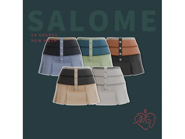 Maxis Match Salome Skirt by MissValentine - The Sims 4 Custom Content