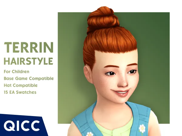 Alpha Terrin Hair - The Sims 4 Custom Content