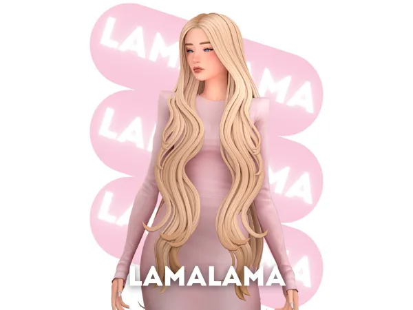 Maxis Match Hair Everleigh by lamalamalove - The Sims 4 Custom Content