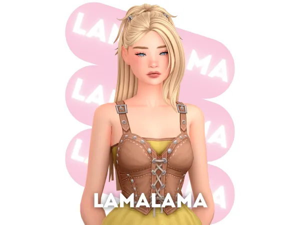 Maxis Match Hair Lavone by lamalamalove - The Sims 4 Custom Content