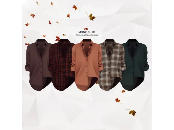 Alpha Mono Shirt by gorillax3 - The Sims 4 Custom Content