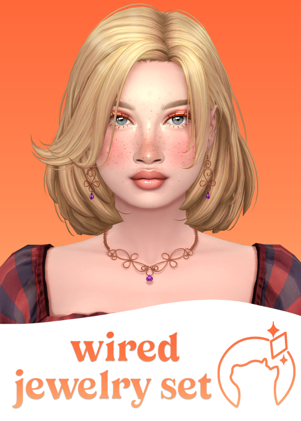 Maxis Match wired jewelry set by simsfinds - The Sims 4 Custom Content