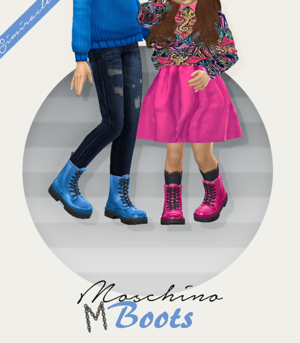 Mix simiracle Moshino Boots by simsfinds - The Sims 4 Custom Content