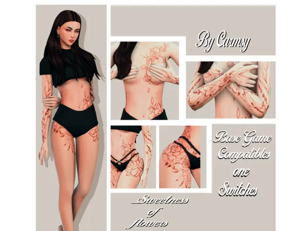 Mix Carmsy sweetness of flowers - The Sims 4 Custom Content