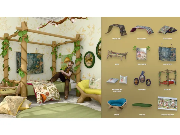 Maxis Match NCHANTED DECOR SET by ModCo Studios - The Sims 4 Custom Content