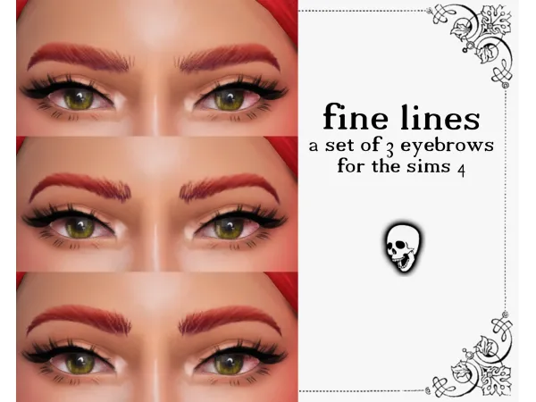 Bloqueado Fine Lines - a set of 3 eyebrows  by stonedhilda