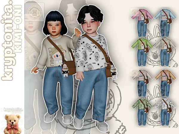 Mix Casual Labubu Toddler - The Sims 4 Custom Content