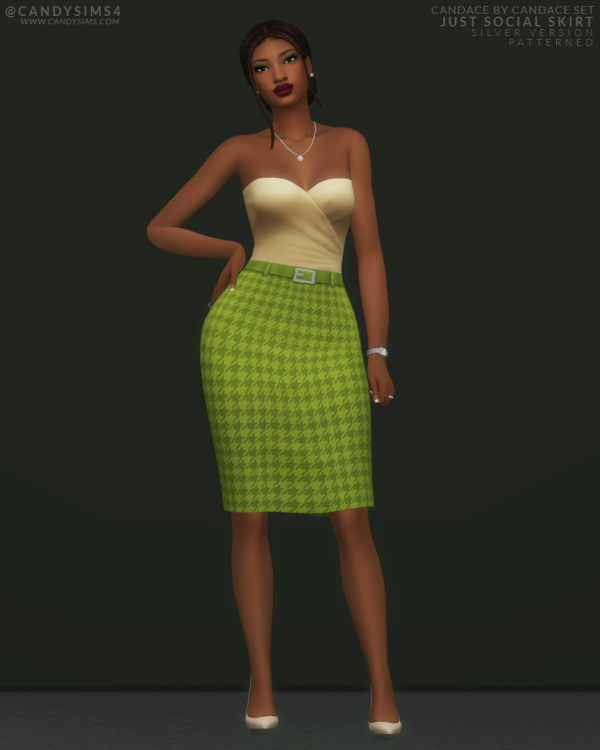 Maxis Match CXC JUST SOCIAL SKIRT by simsfinds - The Sims 4 Custom Content