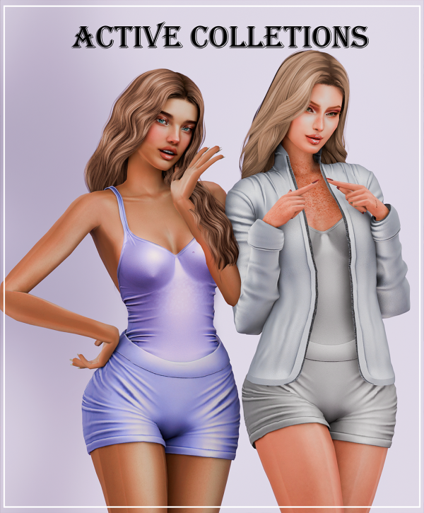Alpha Active Flow Collections Set 01 by beccaxcouquetts - The Sims 4 Custom Content