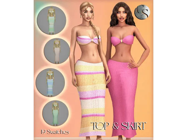 Alpha CAMUFLAJE Summer Knit Collection - The Sims 4 Custom Content
