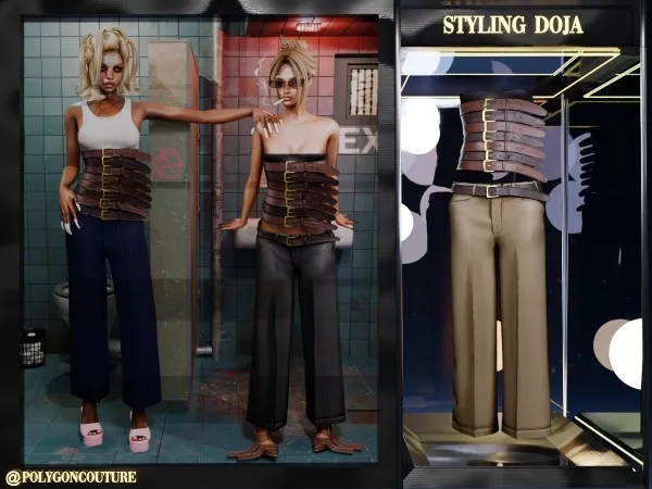 Alpha STYLING DOJA by polygoncouture - The Sims 4 custom content