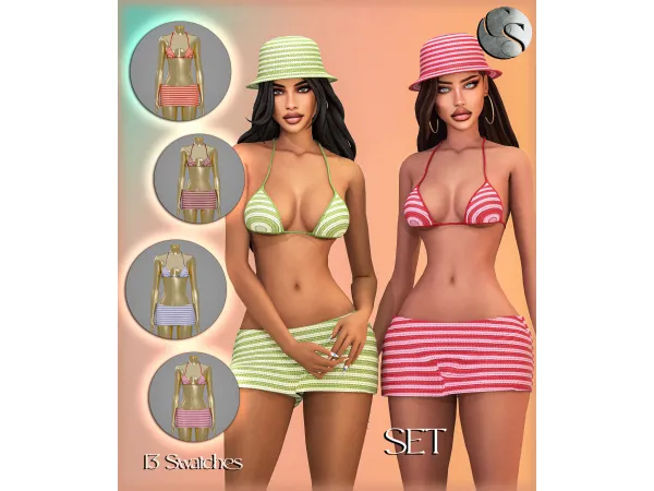 Alpha CAMUFLAJE Summer Knit Collection - The Sims 4 Custom Content