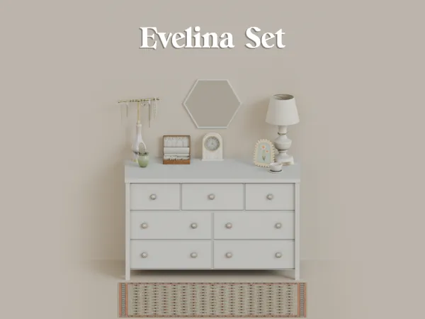 Mix Evelina Set by mechtasims - The Sims 4 Custom Content