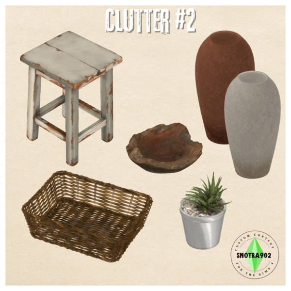 Alpha Clutter 2 by simsfinds - The Sims 4 Custom Content