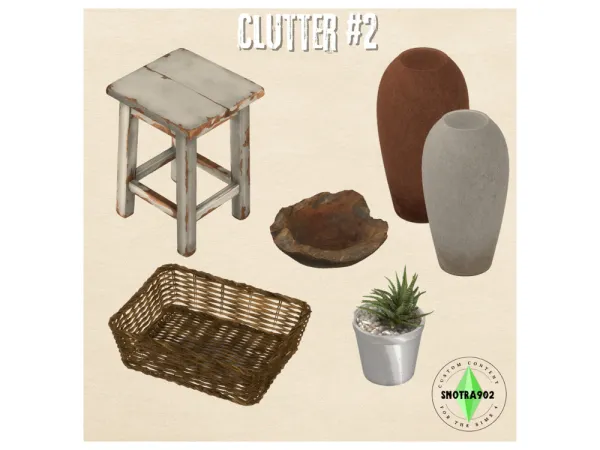 Alpha Clutter 2 by Snotra902 - The Sims 4 Custom Content