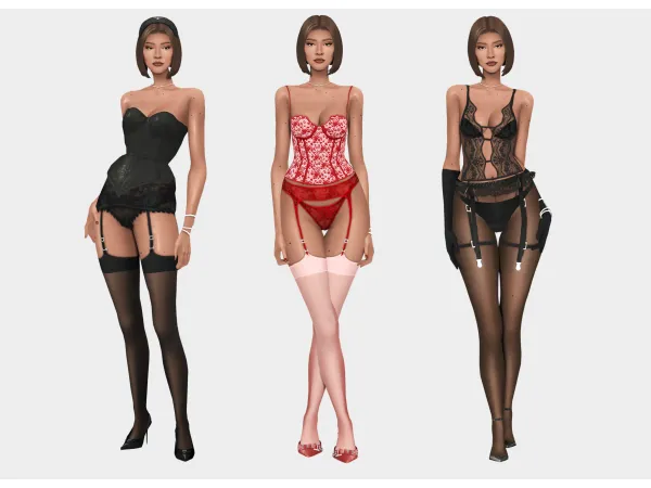 Mix Lingerie Lookbook by farfallasims - The Sims 4 Custom Content