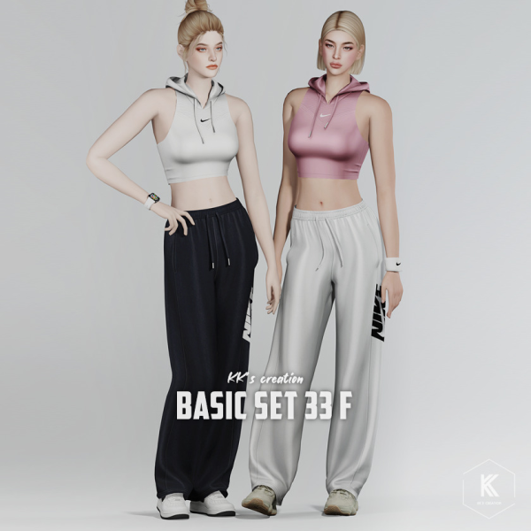 Alpha [KK] Basic set 33 F by simsfinds - The Sims 4 Custom Content