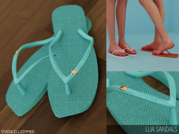 Alpha Lua sandals - The Sims 4 Custom Content