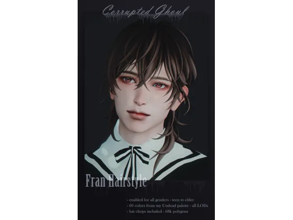 Maxis Match Hairstyle Fran by o0corruptedghoul0o - The Sims 4 Custom Content