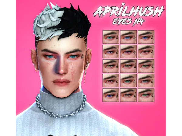 Mix [aprilhush] eyes N4 - The Sims 4 Custom Content