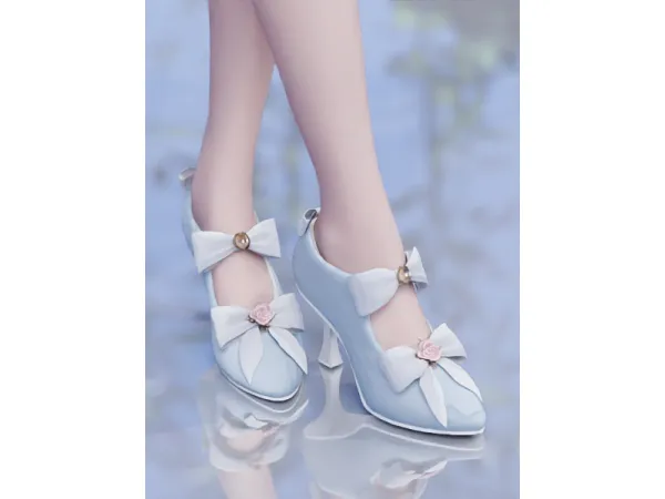 Alpha A Mask Of Blossoms Shoes by Simsonico - The Sims 4 Custom Content