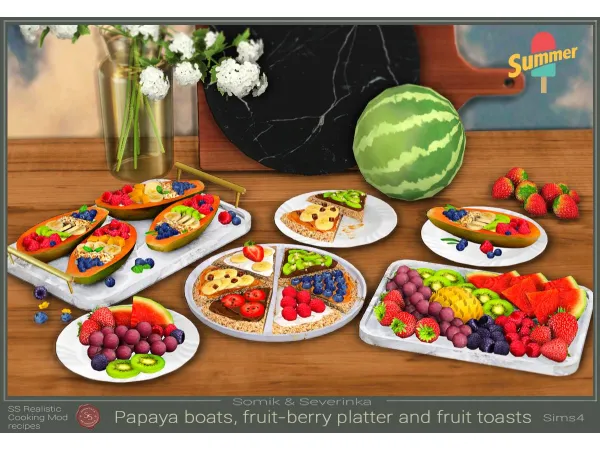 Alpha Fruit and berry mix by Somik_Severinka - The Sims 4 Custom Content