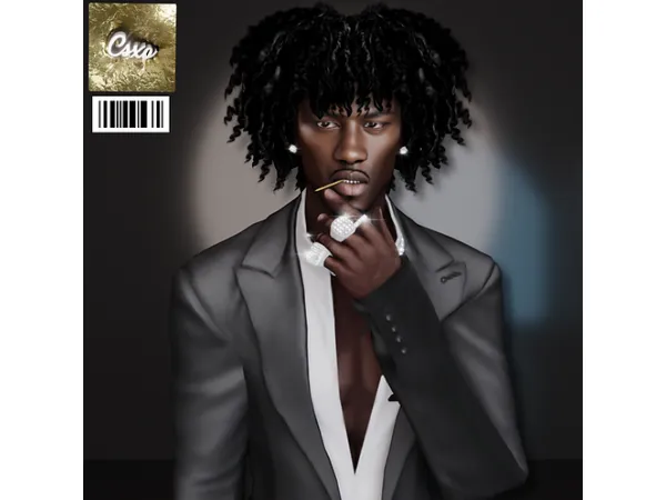 Alpha AJ Hair by cecesimsxo - The Sims 4 Custom Content