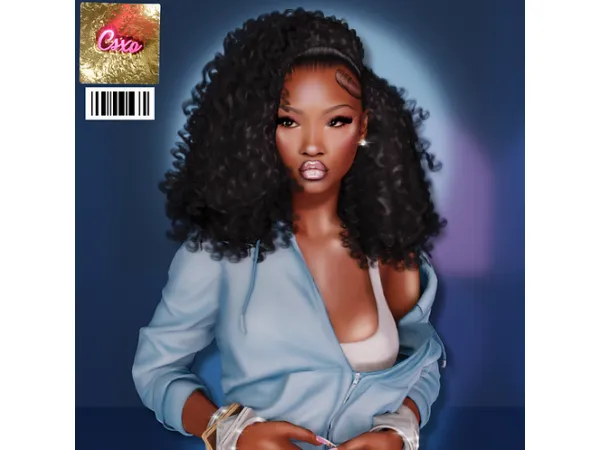 Alpha Samaria Hair by cecesimsxo - The Sims 4 Custom Content