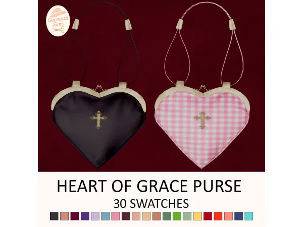 Maxis Match Heart of Grace Purse by Guemara - The Sims 4 Custom Content