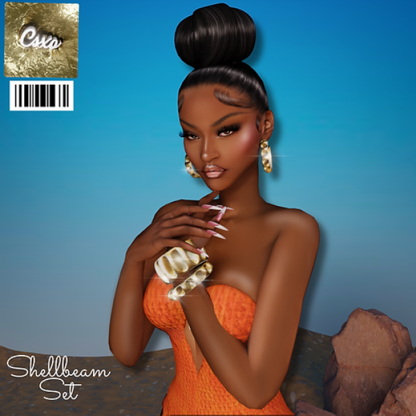 Alpha (CeceSimsXO) Shellbeam Earrings Bracelets by simsfinds - The Sims 4 Custom Content