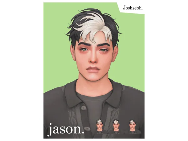 Maxis Match Jason Todd Hair Overlay by jo_se_oh - The Sims 4 Custom Content