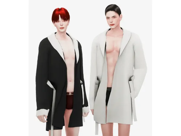 Alpha [sudal] shower robe M - The Sims 4 Custom Content