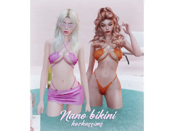 Alpha NANO BIKINI by korkassims - The Sims 4 Custom Content