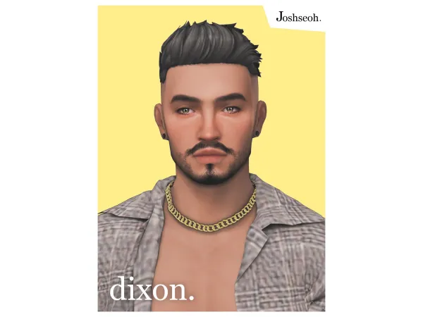Maxis Match Dixon Hair by jo_se_oh - The Sims 4 Custom Content