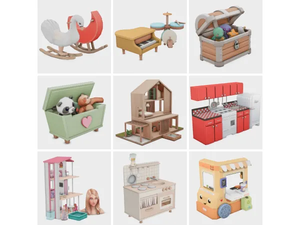 Maxis Match ultimate playroom part 3 sims 4 finds by boujeesimss - The Sims 4 Custom Content