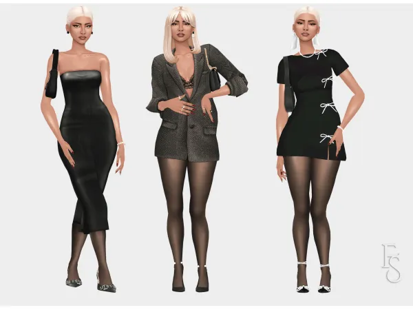 Mix Night On the Town Lookbook by farfallasims - The Sims 4 Custom Content
